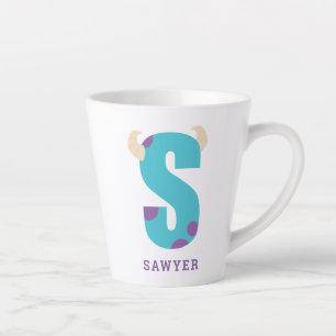 S is for Sulley   Add Your Name Latte Mug