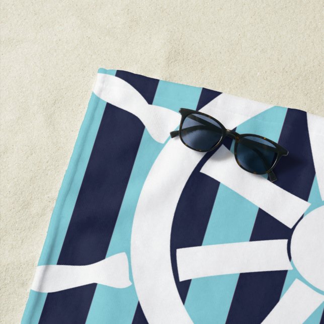 S.K. NautiGal Beach Towel (In Situ)