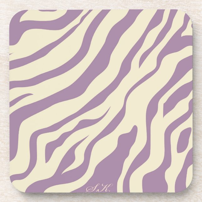 S.K.: Zebra Fever Cork Coaster (Front)