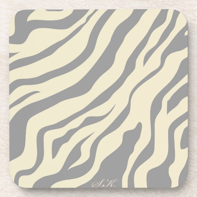 S.K.: Zebra Fever Cork Coaster (Front)