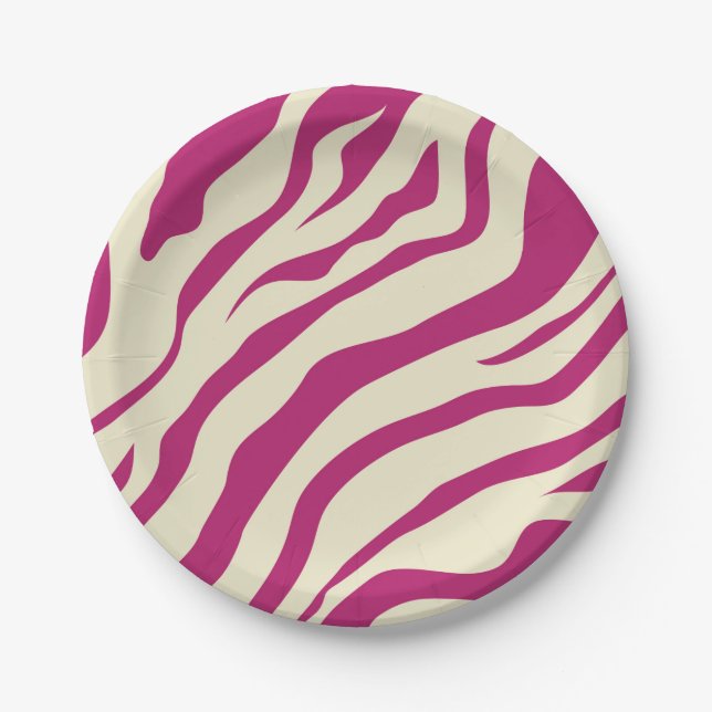 S.K. Zebra Fever Paper Plates (Front)