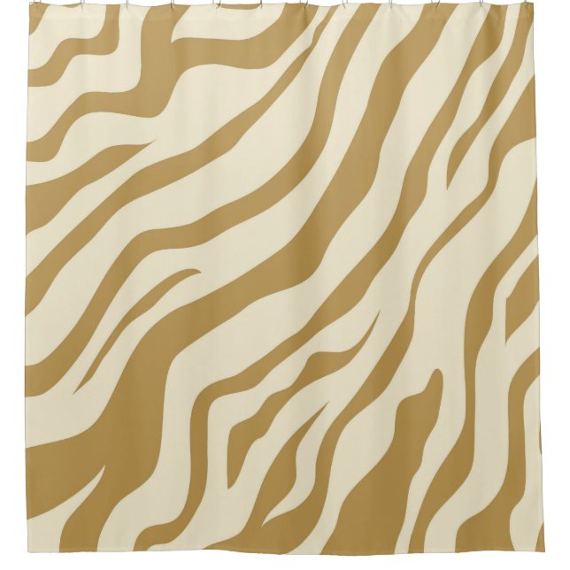 S.K. Zebra Fever Shower Curtain (Front)