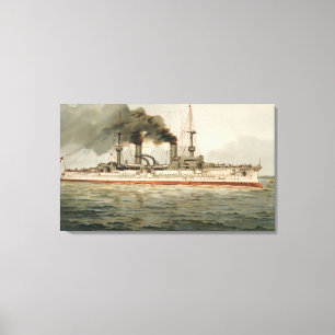 S.M. Grosse Kreuzer 'Furst Bismarck' (H.M. Great C Canvas Print