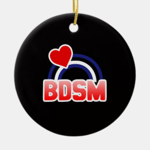 S / M Pride Ceramic Ornament