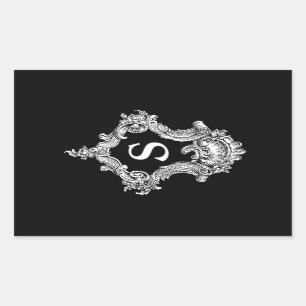 S Monogram Initial Sticker