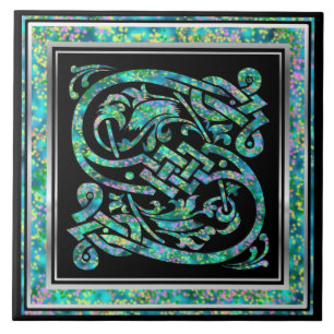 S Monogramme "Masselle Blue" Carreaux céramiques