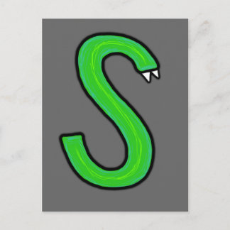 S Monster Postcard