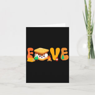 S’more 5th birthday camping theme 5 year old party card