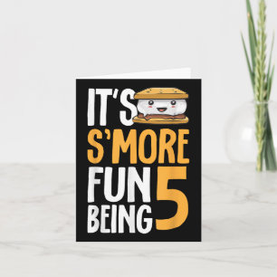 S’more Campfire 5th Birthday Marshmallow Camping S Card