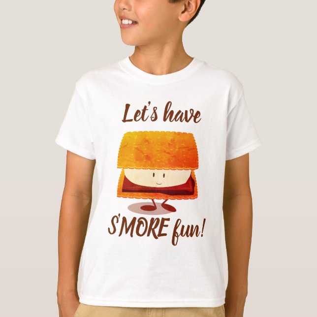 S’more fun caricature personnage enfant t-shirt (Devant)