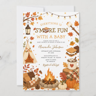 S’more Fun with a Baby Fall Baby Shower Invitation