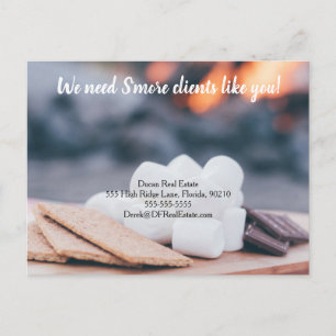 S’more Real Estate Referral Card Fun Clients