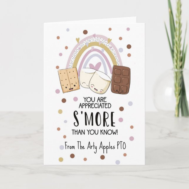 S’more Than You Know volunteer Appreciation Card (Front)