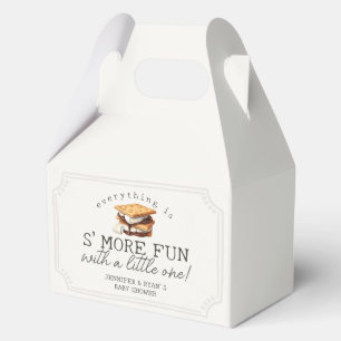 S’mores Fall Bonfire Outdoor Baby Shower Favor Box