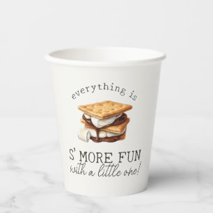 S’mores Fall Bonfire Outdoor Baby Shower Paper Cups