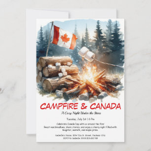 S’mores, Stories & Stars   Canada Day Campfire  Invitation