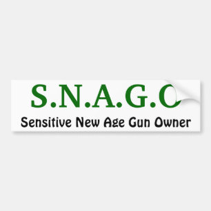 S.N.A.G.O, Sensitive New Age Gun Owner Bumper Sticker