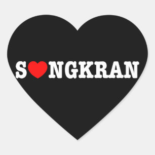 S❤NGKRAN ~ Heart (Love) Songkran Heart Sticker