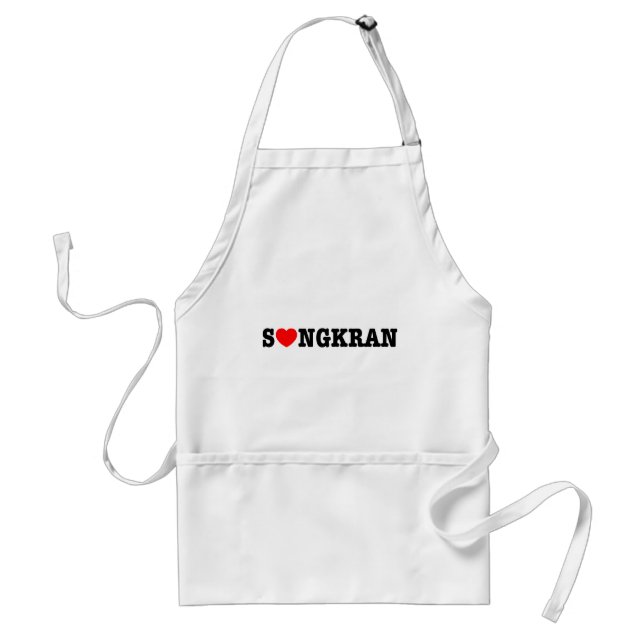 S❤NGKRAN ~ Heart (Love) Songkran Standard Apron (Front)