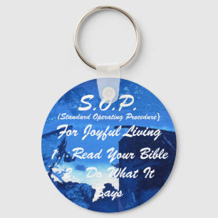 S.O.P. for Joyful Living Keychain