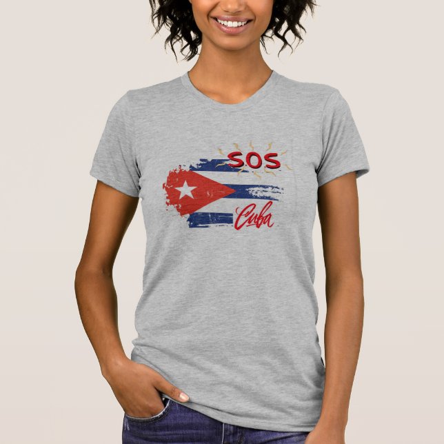 S.O.S. CUBA T-Shirt (Front)