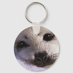 S.O.S. SAVE OUR HARP SEALS KEYCHAIN