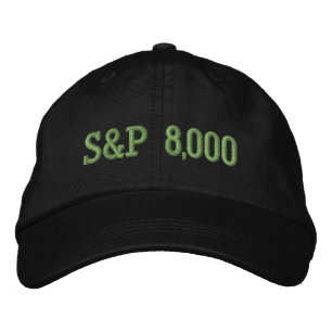 S&P 8,000 Level Stock Market Index Celebration Embroidered Hat