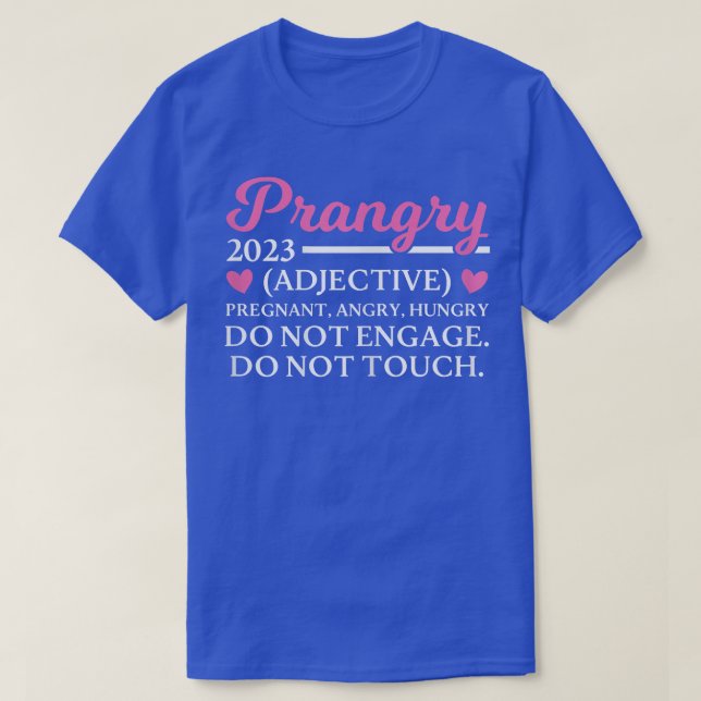 s Pregnant pregnancy declaration 2023 898 T-Shirt (Design Front)