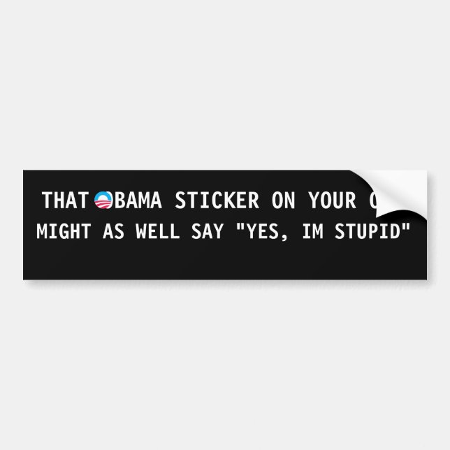 S-RoundObamaSymbol, THAT OBAMA STICKER ON YOUR ... (Front)