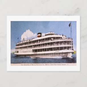 S.S. Columbia of Bob-Lo Excurison Co. Post Card