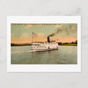 S.S. Hartford up the Connecticut River Postcard