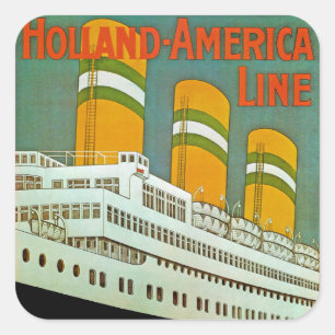 s.s. Statendam Square Sticker