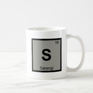 S - Sarangi Music Chemistry Periodic Table Symbol Coffee Mug
