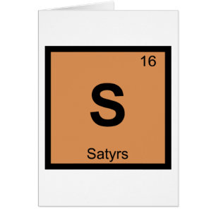 S - Satyres Chimie Grecque Symbole du tableau péri
