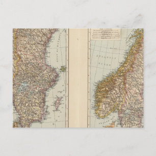 S Scandinavia, Norway, Sweden Postcard