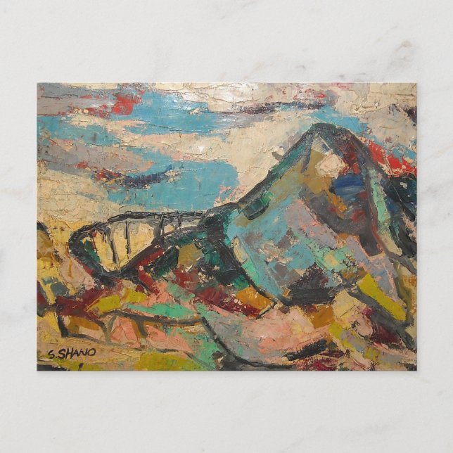 S Shano Colour Mountain Postcard (Front)