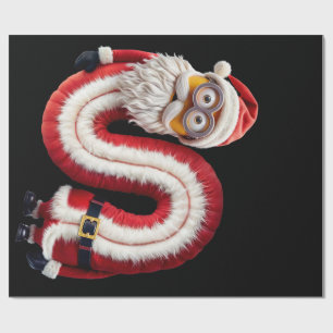 S-shaped Snowman-minion Wrapping Paper
