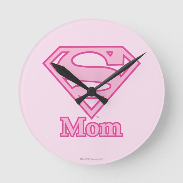 S-Shield Mom Round Clock (Front)