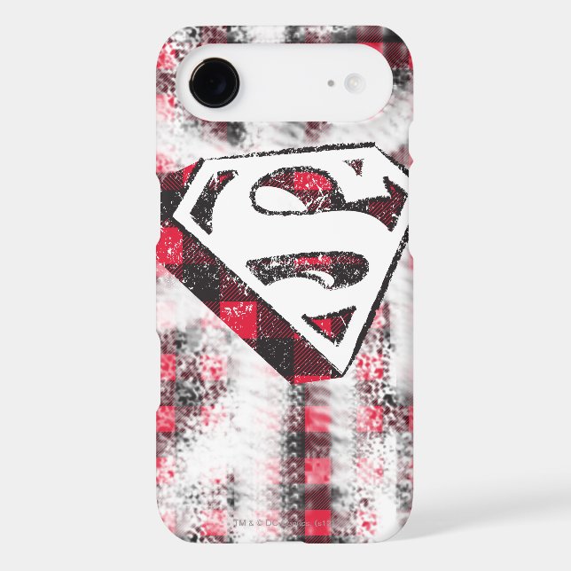 S-Shield Over Plaid Case-Mate iPhone Case (Back)