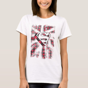 S-Shield Over Plaid T-Shirt