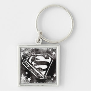 S-Shield With Stars Keychain