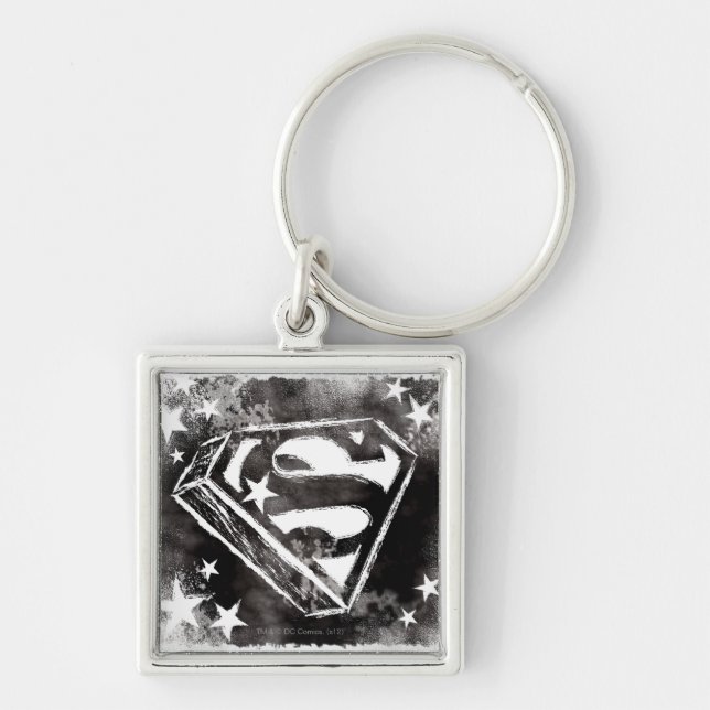 S-Shield With Stars Keychain (Front)