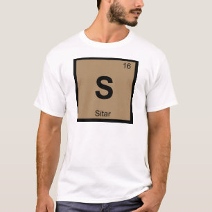 S - Sitar Music Chemistry Periodic Table Symbol T-Shirt
