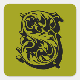 S SQUARE STICKER