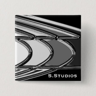S.Studios Logo 2 Inch Square Button