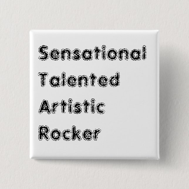 S.T.A.R 2 INCH SQUARE BUTTON (Front)