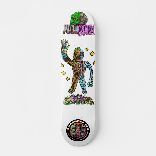 S.W.A.R.M.M / Mechacreatch Skateboard, 7¾" Deck Skateboard (Front)