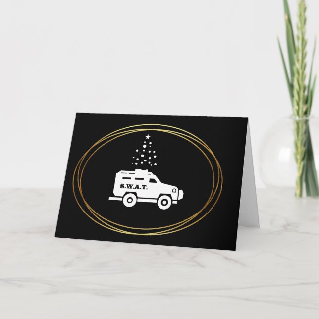 S.W.A.T. Van Christmas Card (Front)