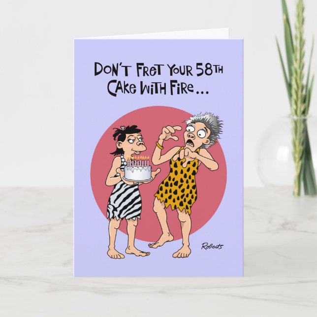 Sa 58e carte d'anniversaire (Devant)