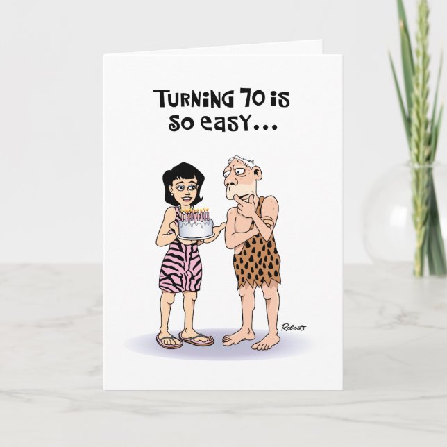 Sa carte de voeux pour 70e anniversaire (Devant)